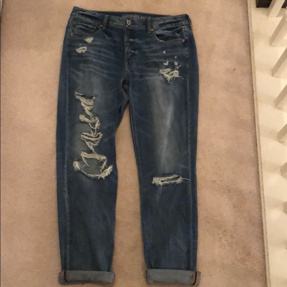 American Eagle Women’s Boyfriend Cut Jeans 14 Long